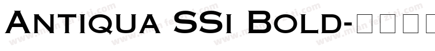 Antiqua SSi Bold字体转换